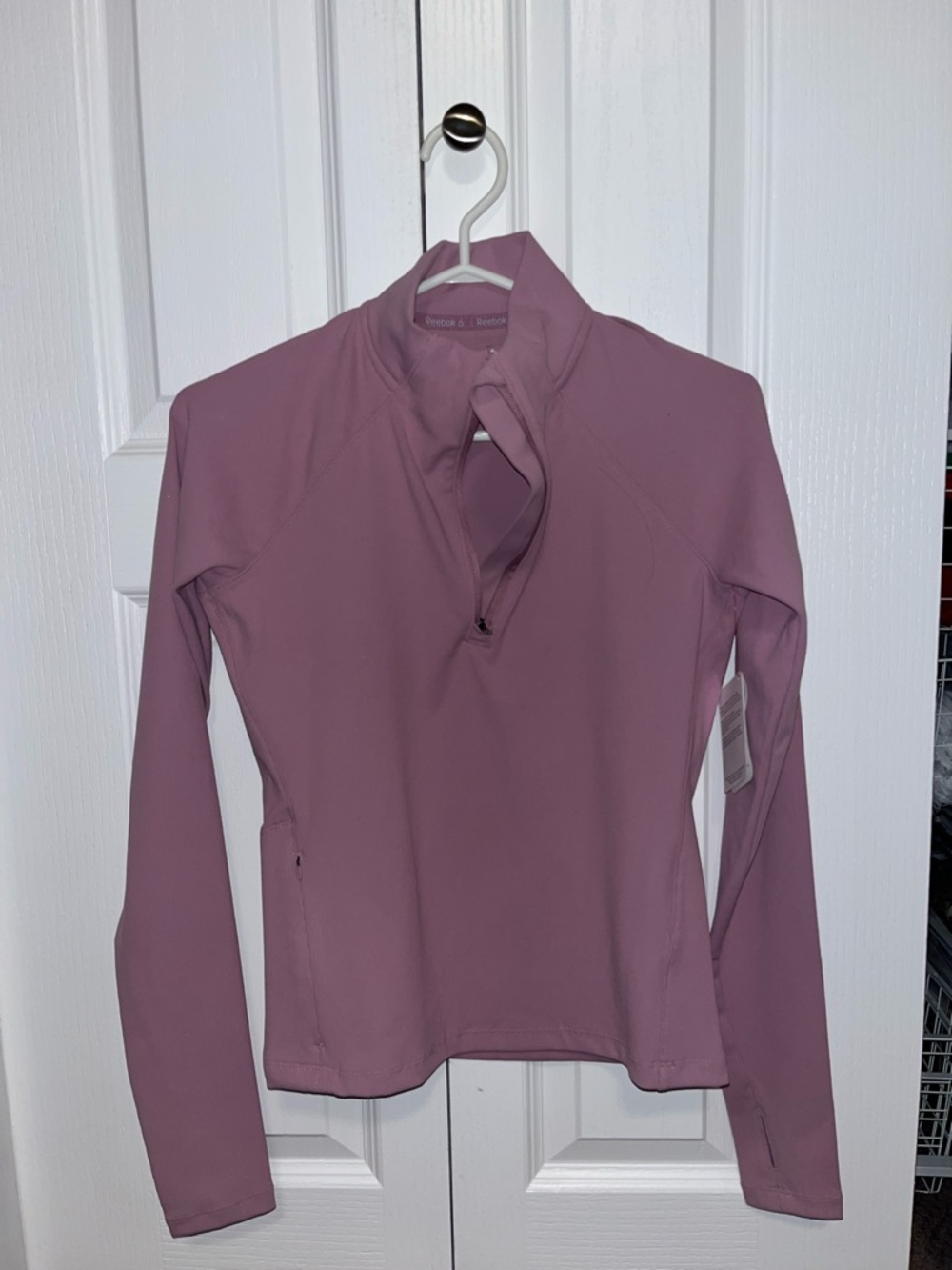 Reebok Mauve Women's Half-Zip Performance Pullover